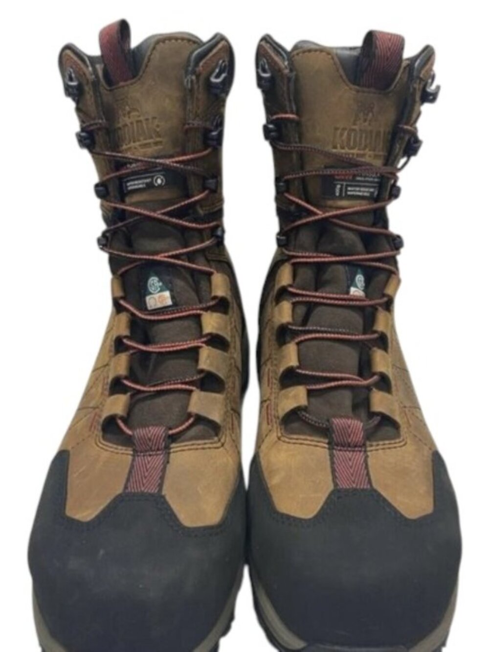 NEW KODIAK Men's Widebody Warm 8" Composite Waterproof Boot Brown US M9 8353DB